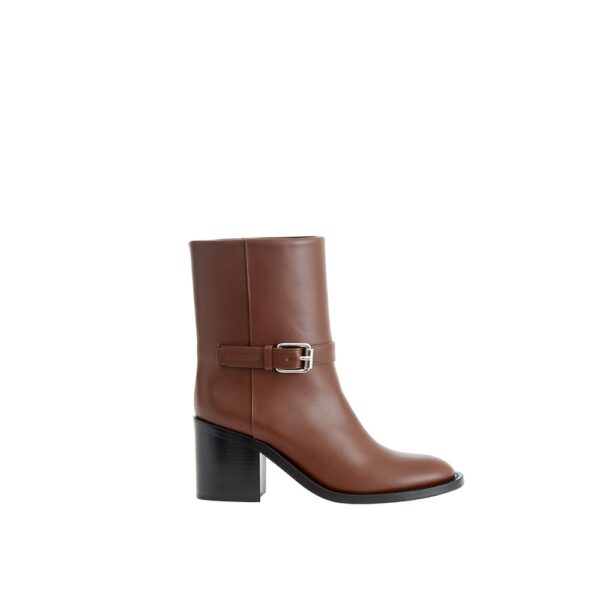Brown Leather Ankle Boots