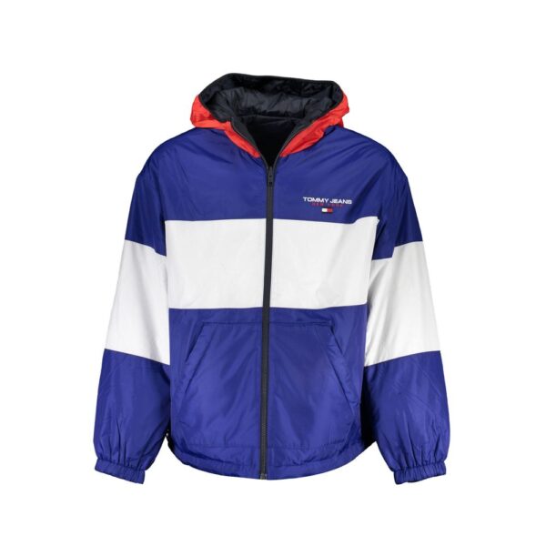 Blue Polyester Men’s Jacket
