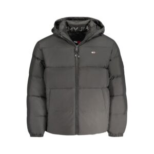 Black Polyester Men’s Jacket