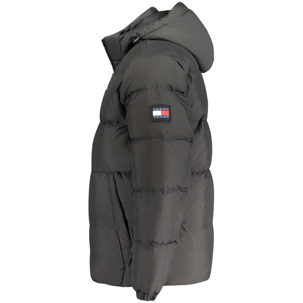 Black Polyester Men’s Jacket