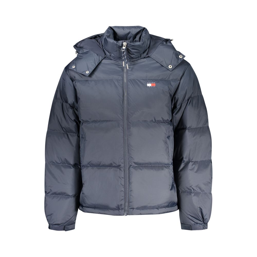 Blue Polyester Men’s Jacket