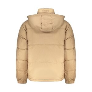Beige Polyester Mens Jacket