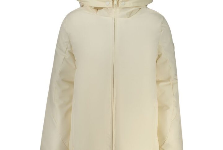 Bianco Polyester Women’s Jacket | Jag Couture London – New York