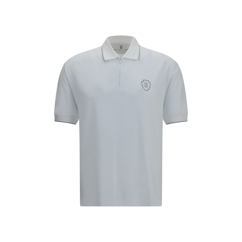 White Polyamide Polo Shirt