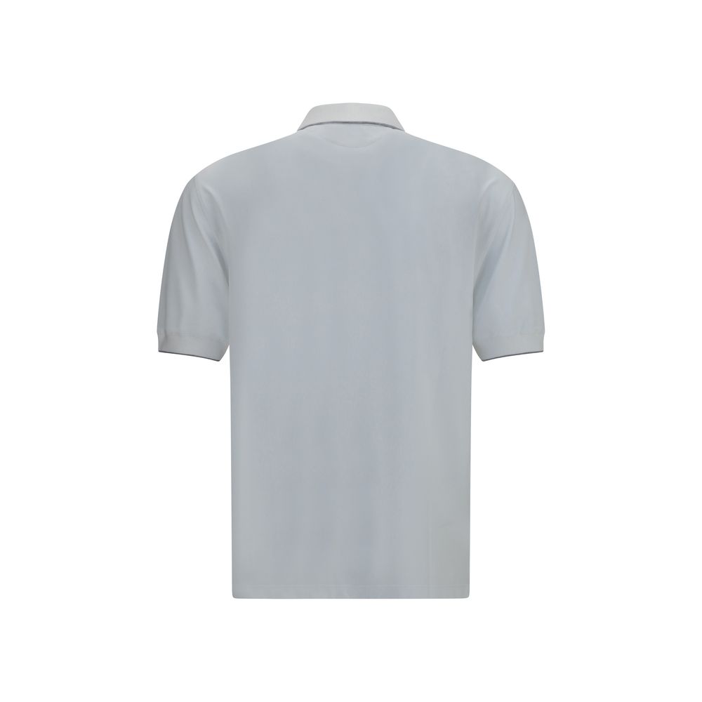 White Polyamide Polo Shirt