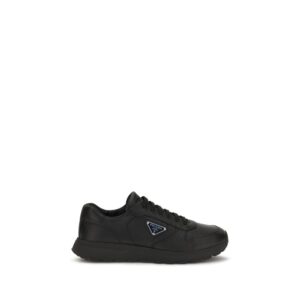 Black Calf Leather Bos Taurus Athletic Sneakers