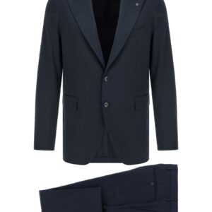 Blue Virgin Wool Two Piece Suit
