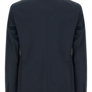 Blue Virgin Wool Two Piece Suit
