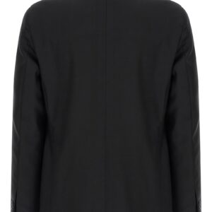 Black Virgin Wool Two Piece Suit