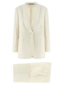 White Virgin Wool Two-Piece Suit