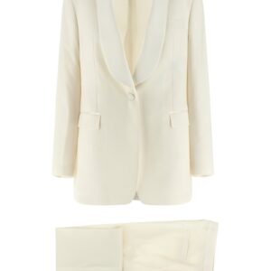 White Virgin Wool Two-Piece Suit