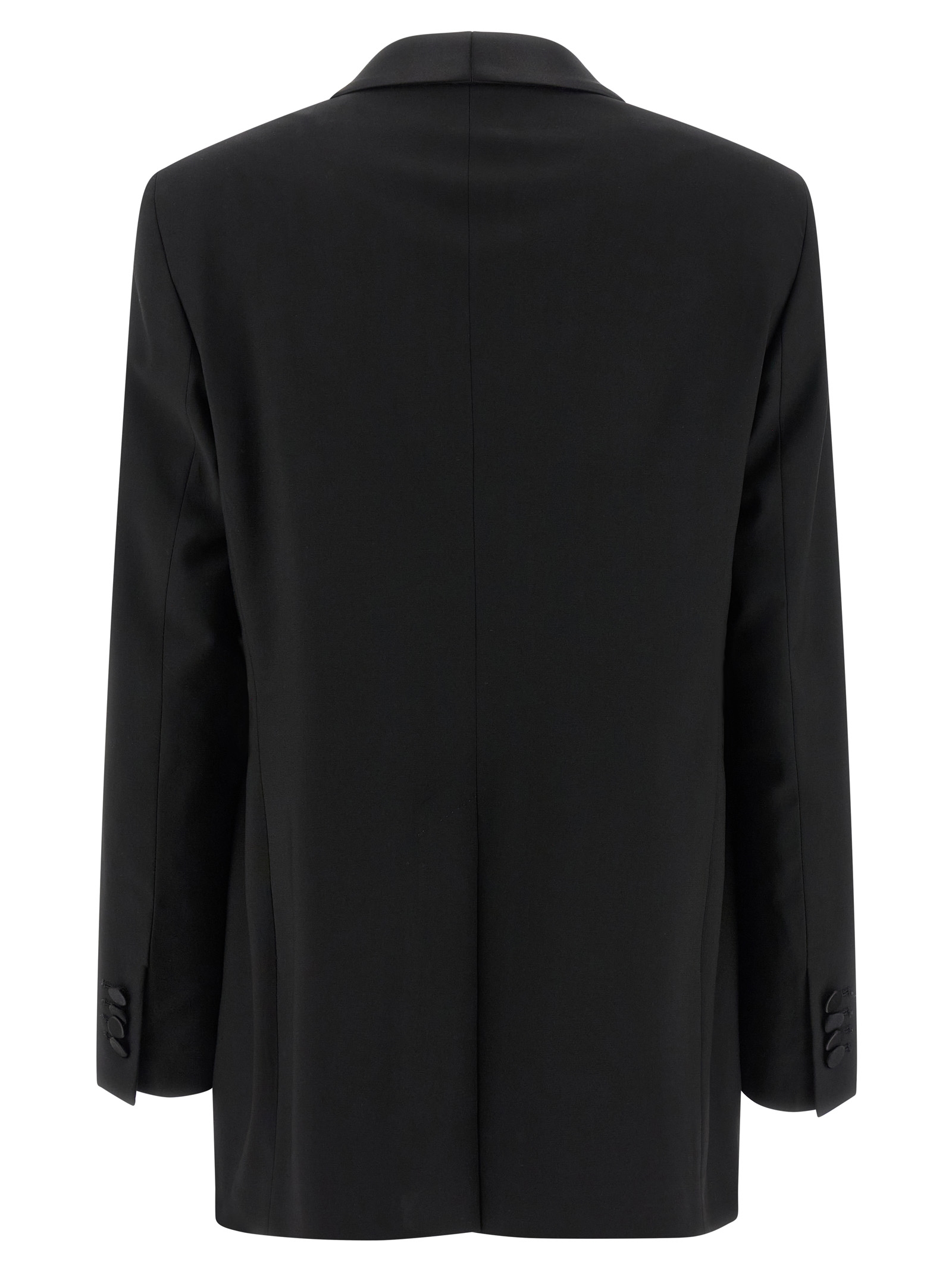 Black Virgin Wool Two Piece Suit