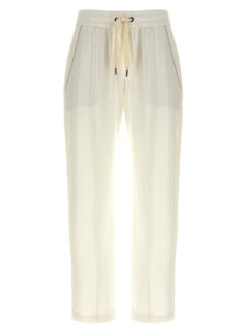 White Cotton Joggers (Workout Pants)