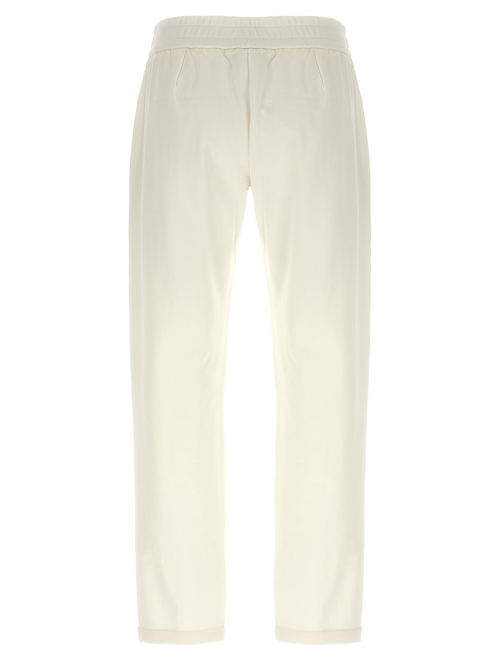 White Cotton Joggers (Workout Pants)