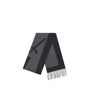 Gray Silk Scarf