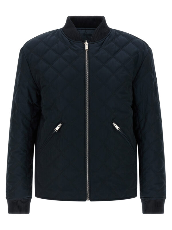 Blue Polyester Bomber
