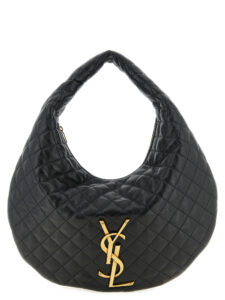 Black Lamb Leather Shoulder Bag
