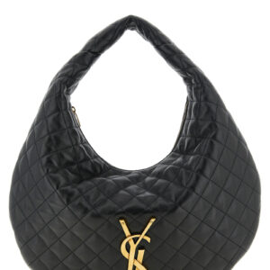 Black Lamb Leather Shoulder Bag