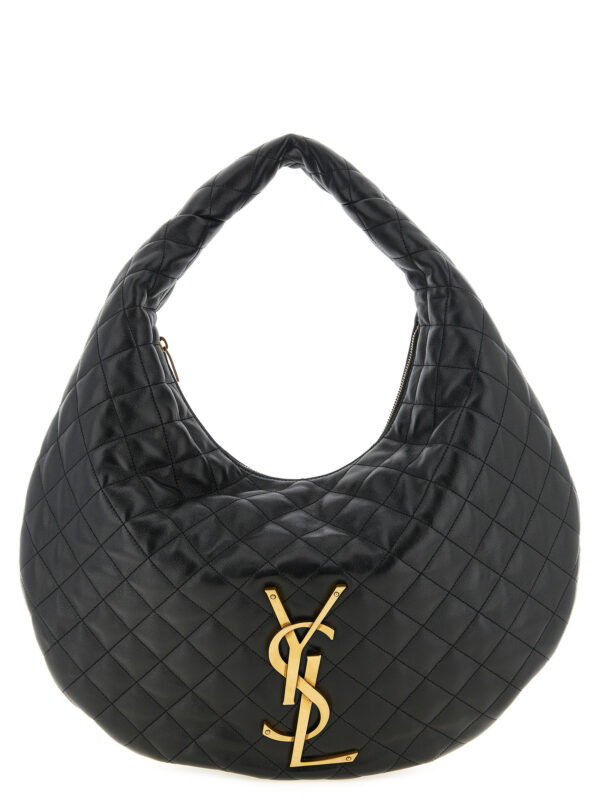 Black Lamb Leather Shoulder Bag