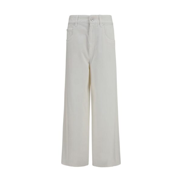 Beige Cotton Jeans Denim