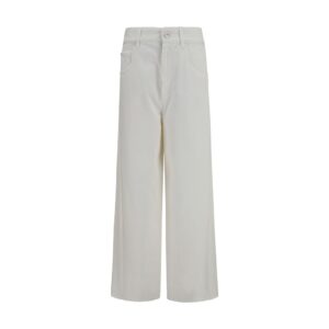 Beige Cotton Jeans Denim
