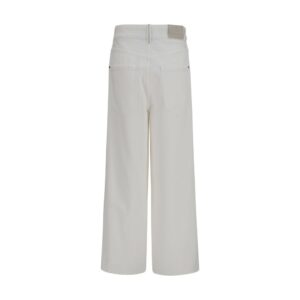 Beige Cotton Jeans Denim
