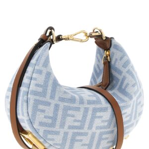 Blue Cotton Handbag