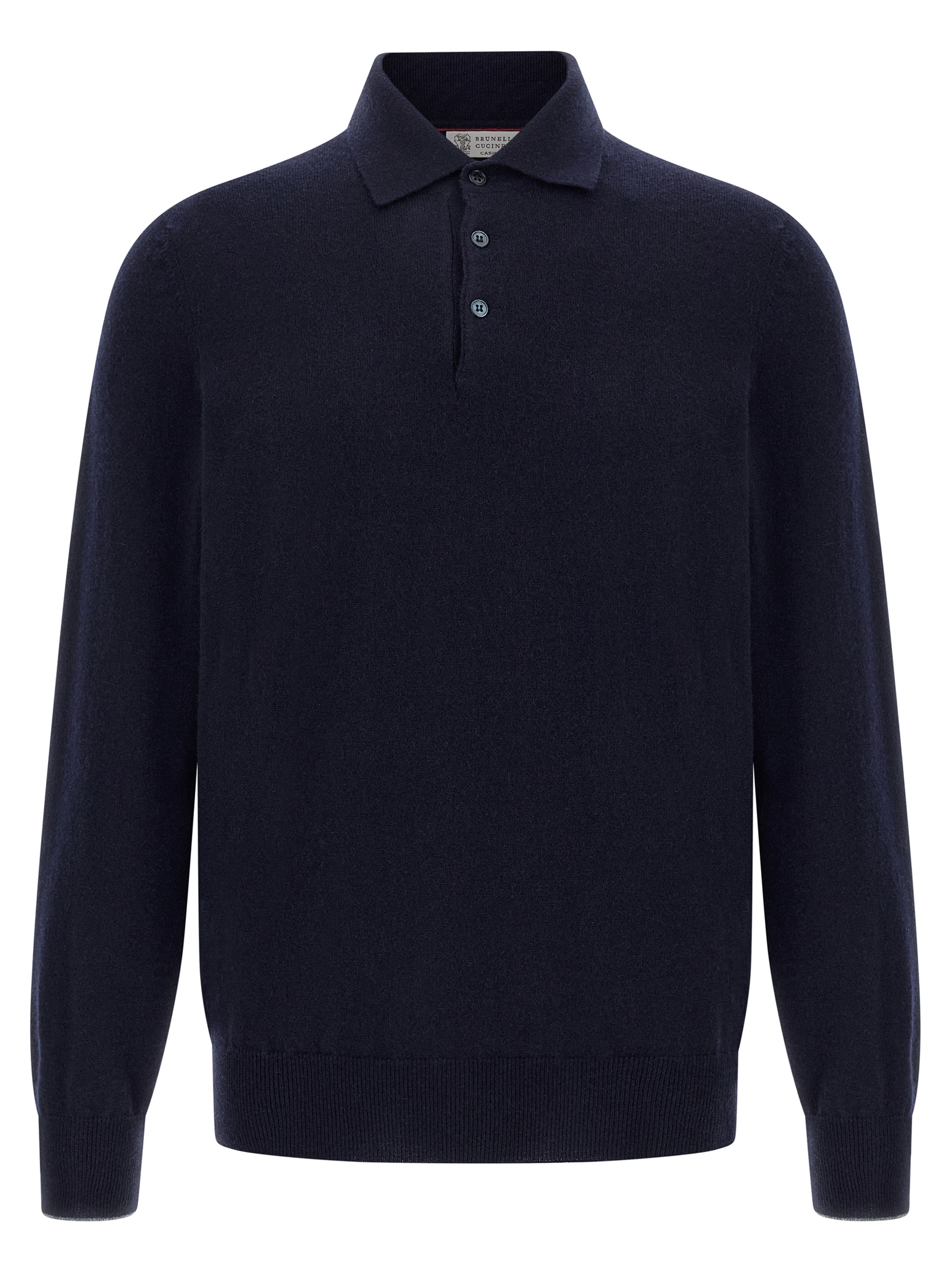 Blue Cashmere Polo Shirt