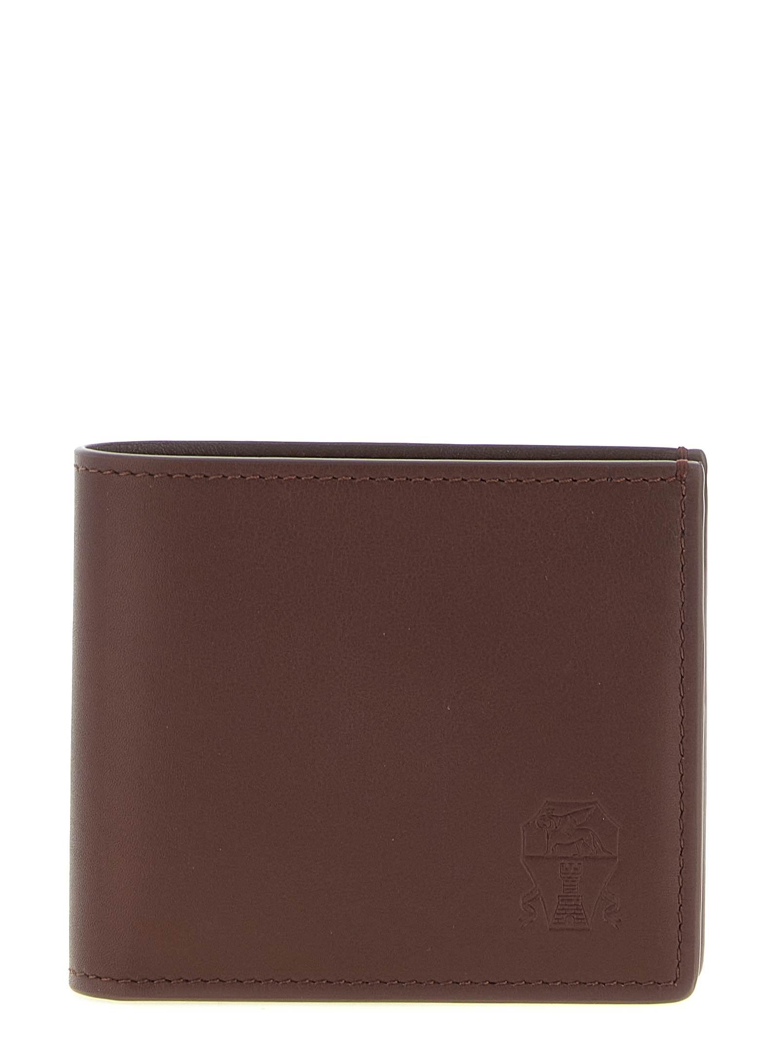 Brown Calfskin Leather Wallet