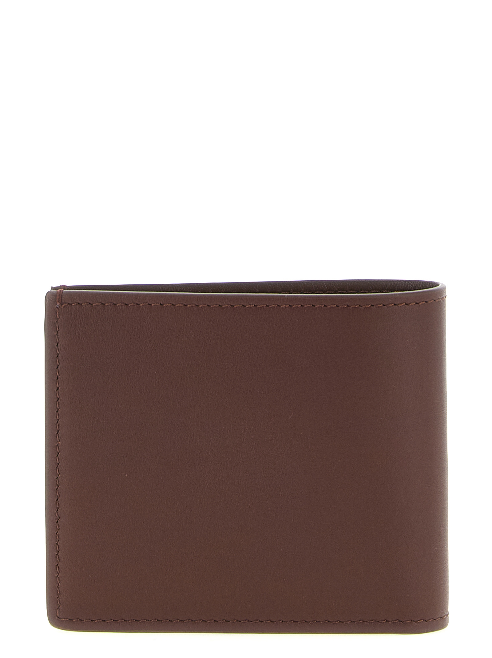 Brown Calfskin Leather Wallet