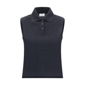 Black Recycled Cotton Polo Shirt