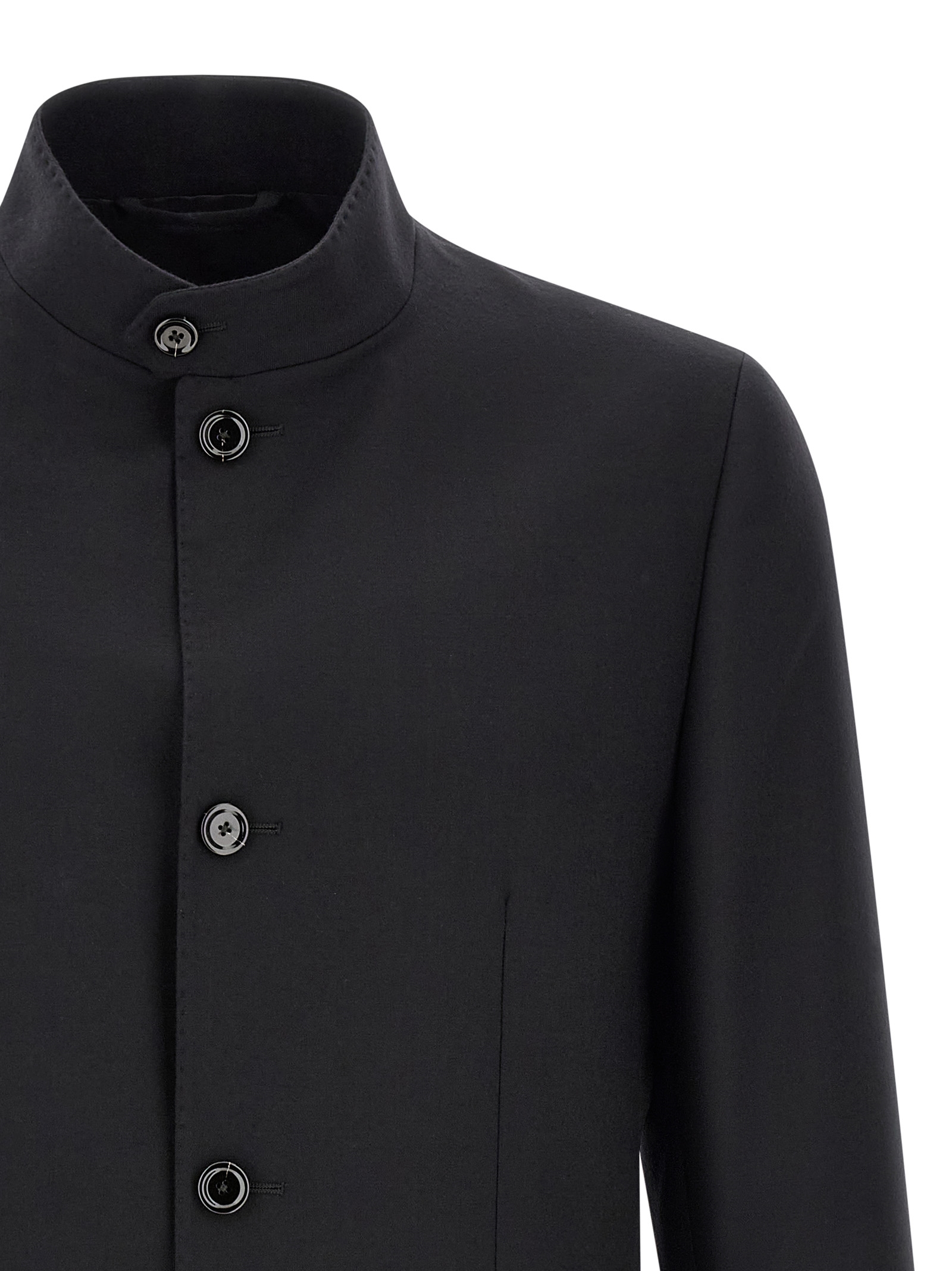 Black Cashmere Full Length Jacket