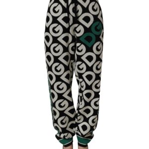 Black Wool Logo Jogger Sweatpants Pants