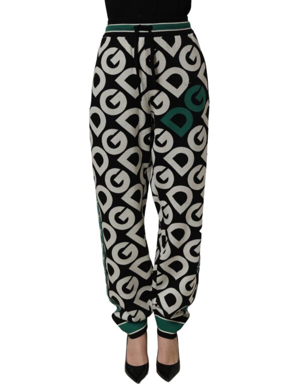 Black Wool Logo Jogger Sweatpants Pants