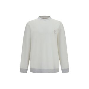 White Cotton Sweatshirt