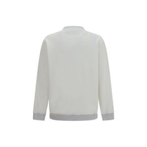 White Cotton Sweatshirt