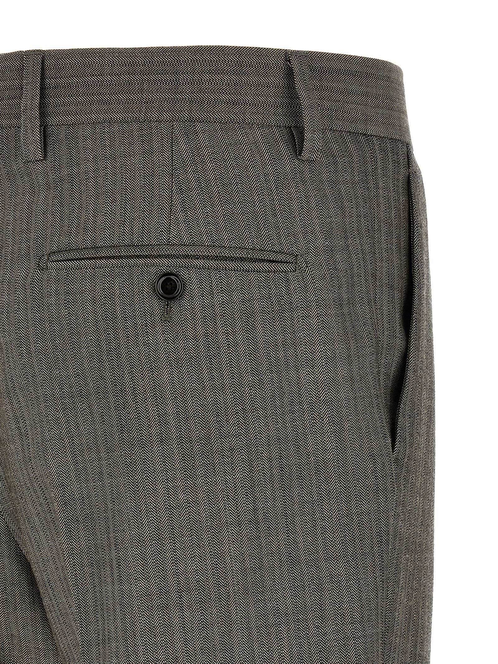 Gray Virgin Wool Two Piece Suit