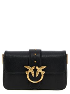 Black Calfskin Shoulder Bag