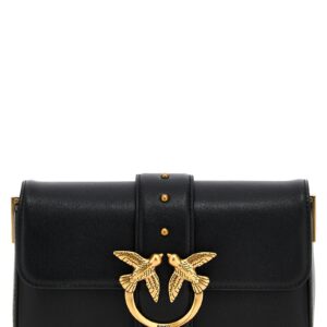Black Calfskin Shoulder Bag