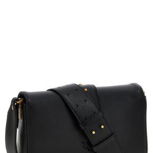 Black Calfskin Shoulder Bag