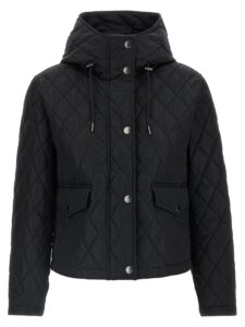 Black Polyamide Full-Length Jacket