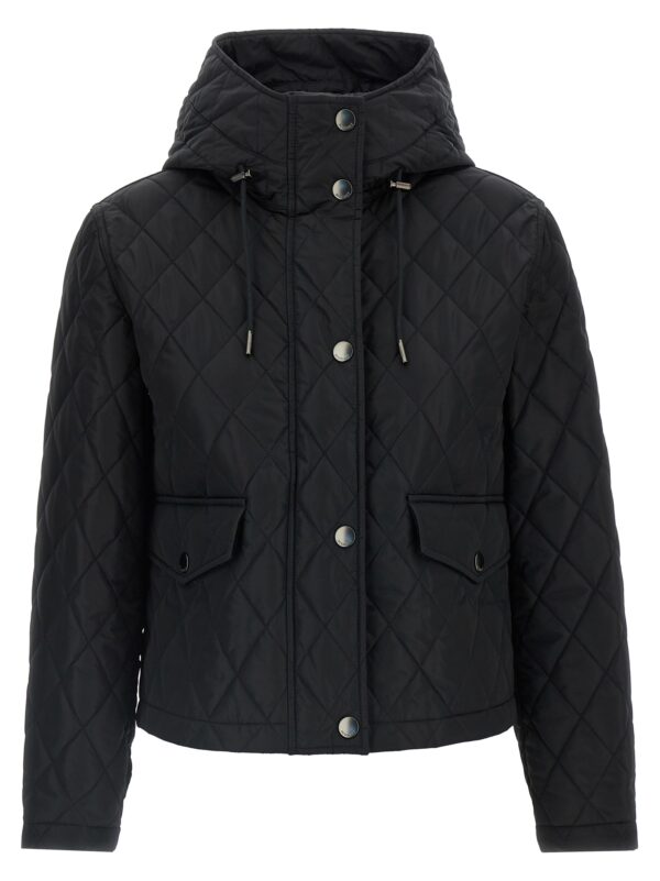 Black Polyamide Full-Length Jacket