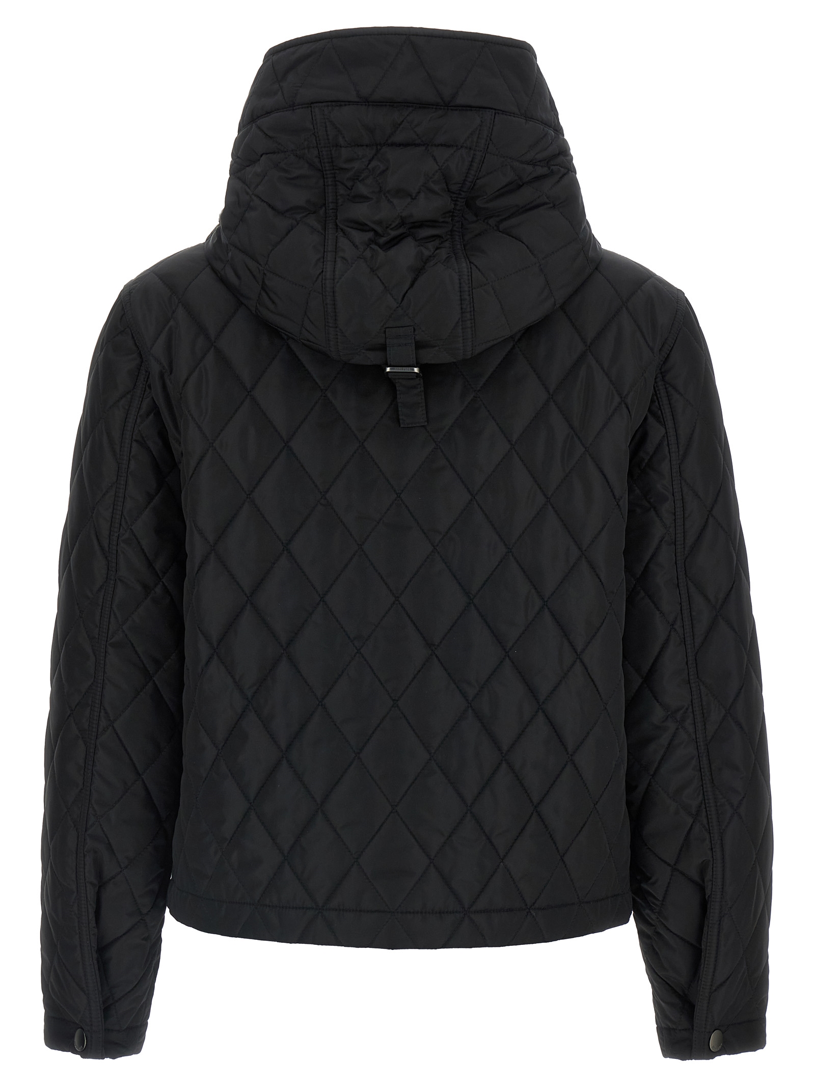 Black Polyamide Full Length Jacket
