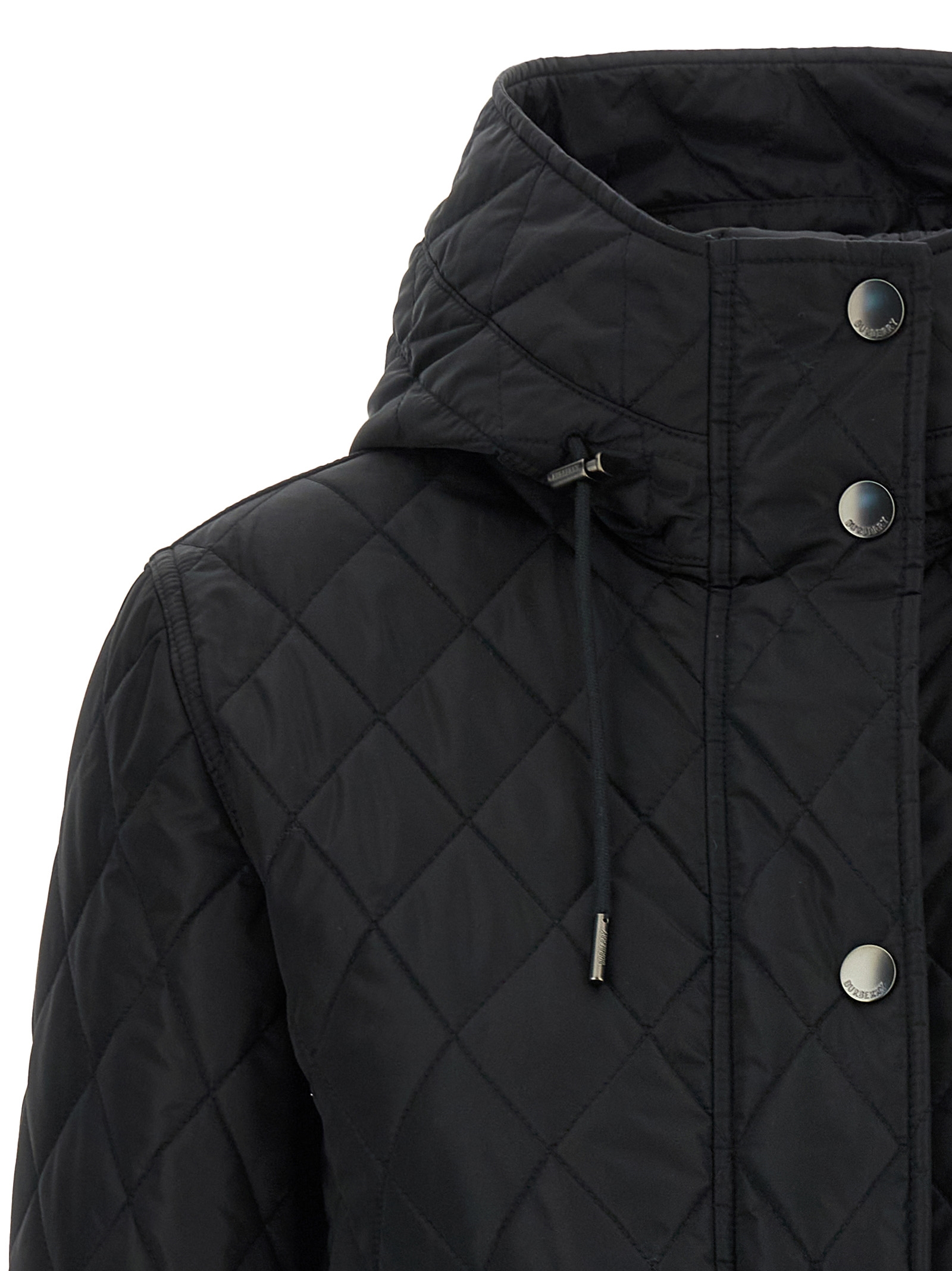 Black Polyamide Full Length Jacket