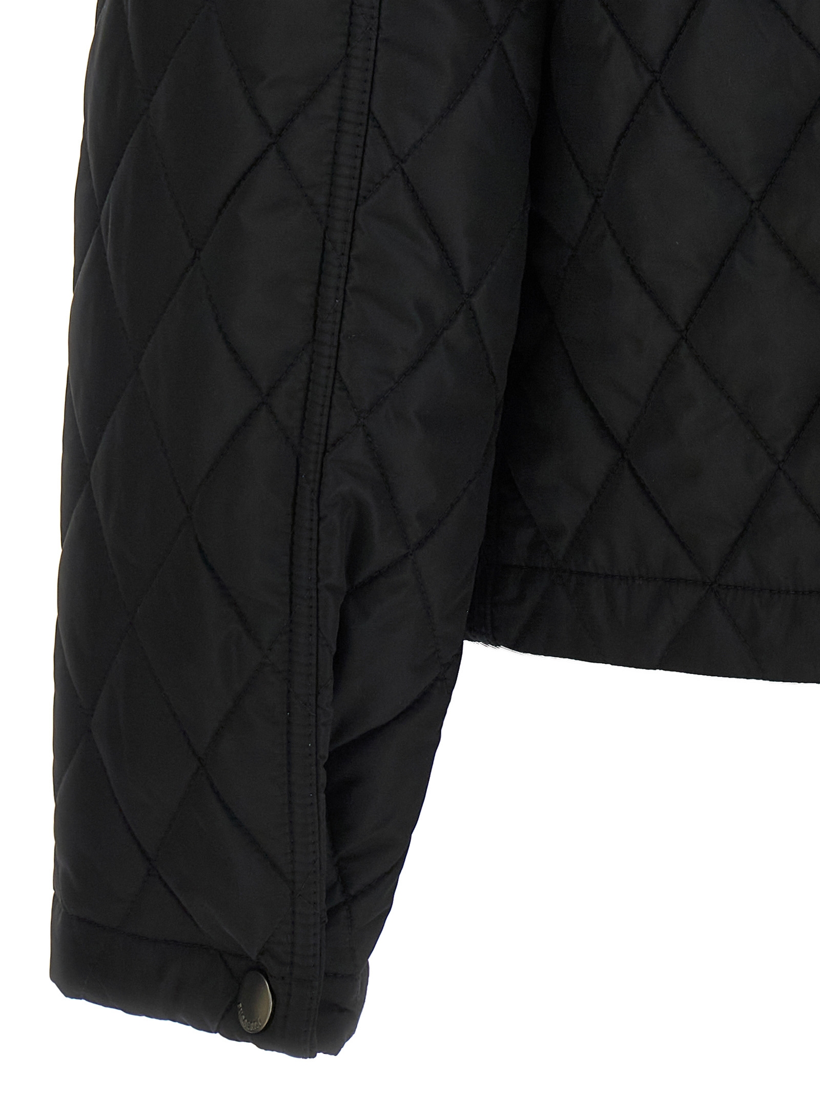 Black Polyamide Full Length Jacket