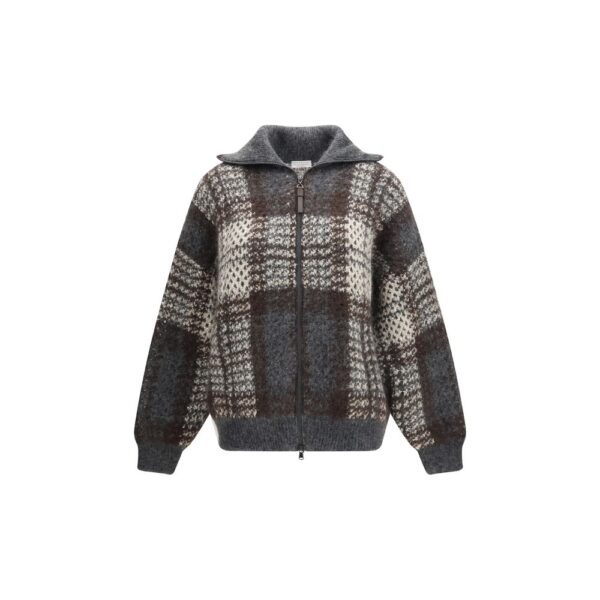 Gray Mohair Cardigan