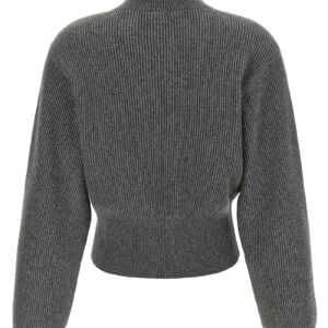 Gray Cashmere Cardigan