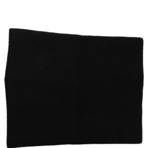 Men Black Cashmere Knitted Neck Warmer Scarf