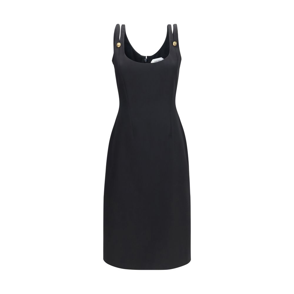 Black Wool Oves Aries Cocktail Dress