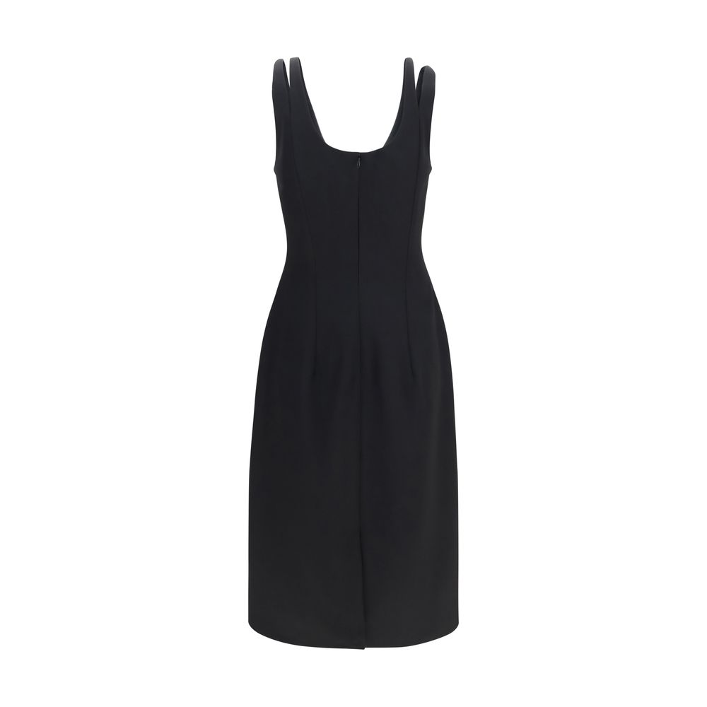 Black Wool Oves Aries Cocktail Dress